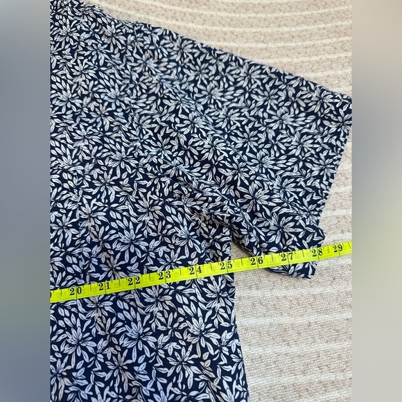 Roundtree & Yorke Blue and White Floral Casual Button Down Shirt Men’s XL - Picture 5 of 6